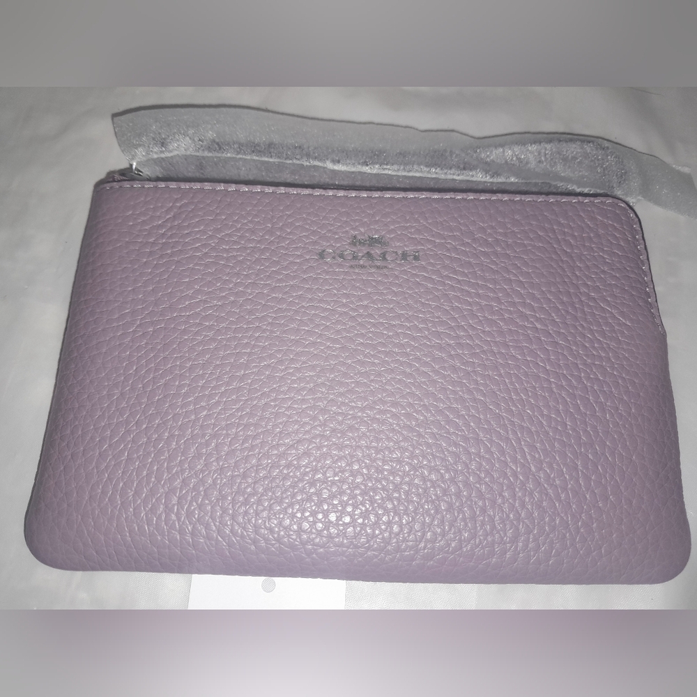 New Coach Wristlet In Jasmine (Purple)Color NWT - Picture 2 of 7